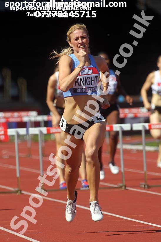 Womens 100 metres hurdles, 2019 Muller British Championships, Alexander Stadium, Birmingham. Photo: David T. Hewitson/Sports for All Pics